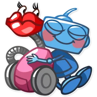 Robo Blues whatsapp stickers