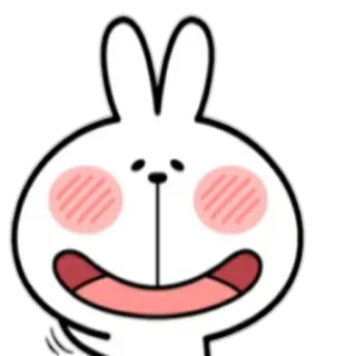 😀 f04985d3 królik, kreskówka, słodki, zwierzę telegram sticker