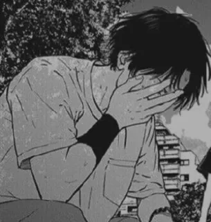 ⚓️ 95ea32ac Anime, Smutne, Emocjonalne, Manga, Chłopak telegram sticker