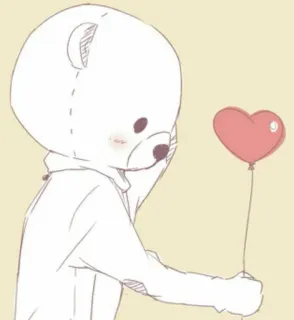 ❤ 03970f19 teddy bear, heart, balloon, love, cute, kawaii telegram sticker