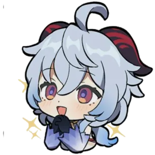 ganyu whatsapp stickers