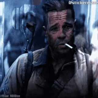 🍾 d443f8bc военный, война, сигарета, солдат, мировая война, брэд питт, бесславные ублюдки telegram sticker