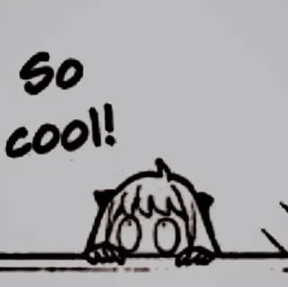 🥜 03ca1bb4 Anya Forger Spy x Family SO cool! anime, spy x family, anya forger, cute, cool, fanart, manga whatsapp sticker