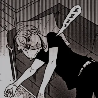 🥜 2ee64908 zzzzzz sleep, tired, manga, anime, sleeping, zzzzzz whatsapp sticker