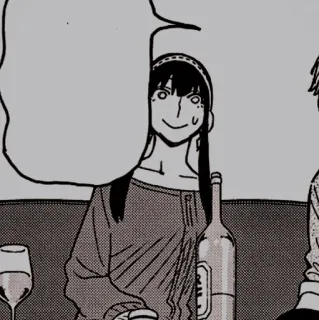 🥜 950688b9 Yor Forger Spy × Family anime, yor forger, spy family, woman, cartoon whatsapp sticker