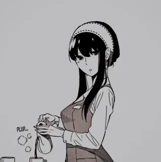 🥜 bf5a46dd Yor Forger Spy × Family PLUP... anime, yor forger, spy x family, manga, coffee, pouring, cute whatsapp sticker