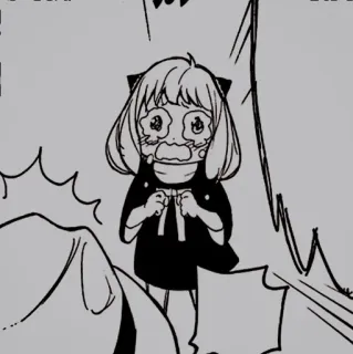 🥜 de10f615 Anya Forger Spy x Family anime, manga, cry, sad, spy x family, anya, forger, cute whatsapp sticker
