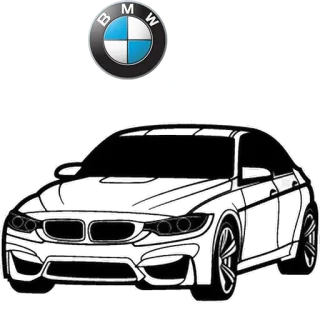 🚔 bf1d2687 자동차, 차량, BMW, 차, 운송 whatsapp sticker