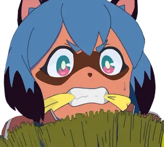 ⛓ 8bd6c6b3 Michiru Kagemori BNA: Brand New Animal アニメ, BNA, Brand New Animal, 影森みちる, タヌキ, 怒り, 困惑 whatsapp sticker