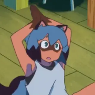 🙏 ffa69efd Michiru Kagemori BNA: Brand New Animal 动漫, 狸猫, 拟人, 角色, BNA, 米奇露, 影森 telegram sticker