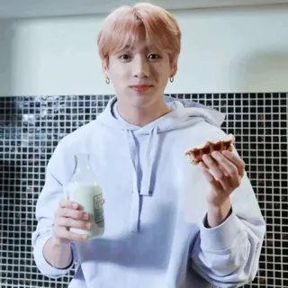 🐚 864def4f kpop, wafel, susu, orang, makanan, idola telegram sticker