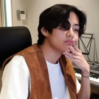 🥢 a0554ae6 V V, BTS, K-Pop, Sänger, Musiker, Promi telegram sticker