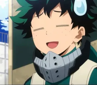 🥦 30364e1c Izuku Midoriya My Hero Academia 绿谷出久, 德久, 我的英雄学院, 动漫, 角色, 漫画 telegram sticker