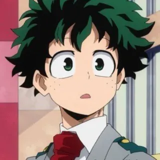 🥦 460aa60c Izuku Midoriya My Hero Academia 动漫, 漫画, 我的英雄学院, 绿谷出久, 粉丝作品, 角色, Deku telegram sticker