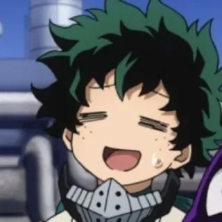 🥦 83437f9e Izuku Midoriya My Hero Academia 动漫, 漫画, 我的英雄学院, 绿谷出久, 德久, 英雄 telegram sticker