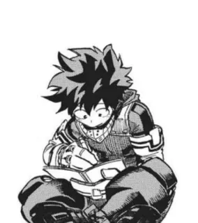 🥦 a3f2745d Izuku Midoriya My Hero Academia 动漫, 漫画, 我的英雄学院, 绿谷出久, Deku, 绘画, 学生, 英雄 telegram sticker