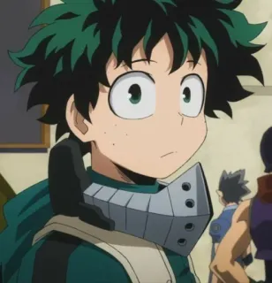 🥦 d1101ecd Izuku Midoriya My Hero Academia 动漫, 我的英雄学院, 绿谷出久, 德久, 漫画, 角色, 英雄 telegram sticker