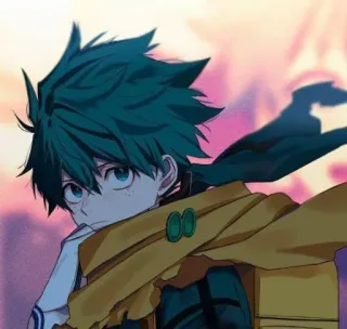 🥦 d1cd4489 Izuku Midoriya My Hero Academia 我的英雄学院, 绿谷出久, 德久, 动漫, 漫画, 角色 telegram sticker