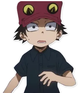 😦 01802521 Kota Izumi My Hero Academia Аниме, Мальчик, Ребенок, Персонаж, Моя геройская академия, Кота Изуми telegram sticker