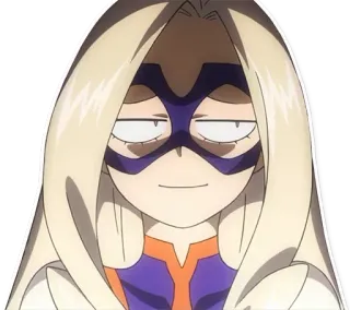 😨 04295a90 Mt. Lady My Hero Academia Аниме, Моя геройская академия, Гора Леди, Персонаж telegram sticker
