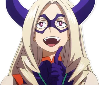 🤔 4821e87e Mount Lady My Hero Academia Аниме, Герой, Маунт Леди, Моя геройская академия, Персонаж telegram sticker