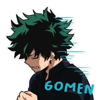 😞 5145a0bd 60MEN Аниме, Фан-арт, Стикер telegram sticker