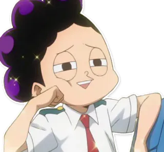 😎 715fde0d Mineta Minoru My Hero Academia Аниме, Моя геройская академия, Минэта Минору, Наклейка telegram sticker