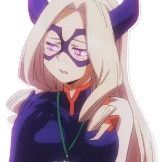 😳 791dfc08 Mount Lady My Hero Academia Аниме, Герой, Женщина, Фиолетовый, Блондинка telegram sticker