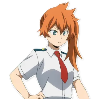 🤔 b4f6123b Itsuka Kendo My Hero Academia Аниме, Моя геройская академия, Ицука Кендо, Герой, Девушка, Школьная форма telegram sticker