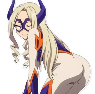 😉 d17e2972 Mount Lady My Hero Academia Аниме, Манга, Герой, Супергерой, Моя геройская академия telegram sticker