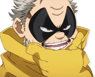 🤔 d1c09f69 Gran Torino My Hero Academia Аниме, Моя геройская академия, Гран Торино, старик, герой, персонаж telegram sticker