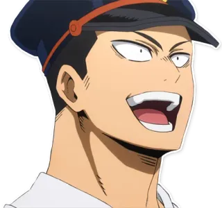 😍 d2481201 Iida Tenya My Hero Academia Аниме, Моя геройская академия, Иида Тэня, Персонаж, Фан-арт, Наклейка telegram sticker