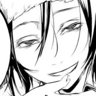 🌑 5731df38 อนิเมะ, ยิ้มมุมปาก, มังงะ, ตัวละคร, สีหน้า whatsapp sticker