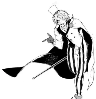 🙂 7b4d756a Nikolai Gogol Bungou Stray Dogs อนิเมะ, มังงะ, นิโคไล โกโกล, Bungou Stray Dogs, ตัวละคร, ตัวร้าย, แฟนอาร์ต whatsapp sticker