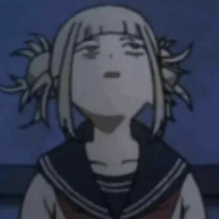 🔥 db762016 Toga Himiko My Hero Academia Anime, My Hero Academia, Toga Himiko, Tête drôle, Sticker, Dessin animé telegram sticker