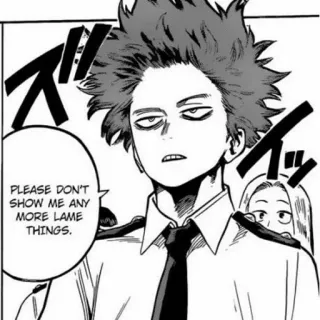 🔥 e60d0b47 PLEASE DON'T SHOW ME ANY MORE LAME THINGS. Anime, Manga, Bulle de texte, Shonen, BD telegram sticker