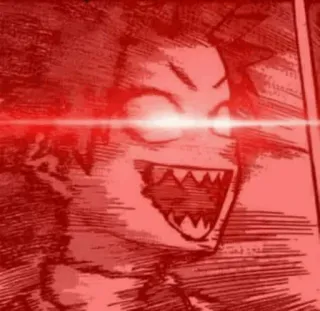 🔥 fe622ead en colère, rouge, animé, manga, féroce, intensité telegram sticker