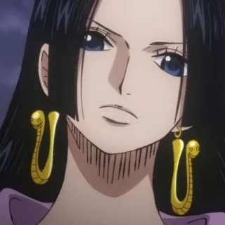 🌙 ca3c407b Boa Hancock One Piece Anime, One Piece, Boa Hancock, Frau, Charakter whatsapp sticker