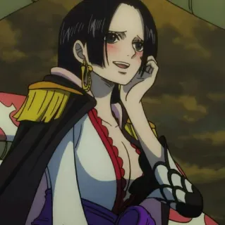 🌙 cc4c4837 Boa Hancock One Piece Anime, Frau, Charakter, Manga whatsapp sticker