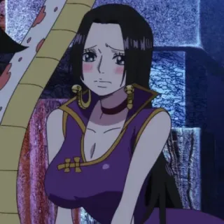 🥰 079217fc Boa Hancock One Piece Anime, Charakter, Frau, Hancock, One Piece telegram sticker