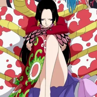 😔 69fe318f Boa Hancock One Piece anime, manga, boa hancock, one piece, pirate empress telegram sticker