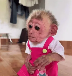 😘 8ae7b2ac mono, animal, lindo, ropa telegram sticker