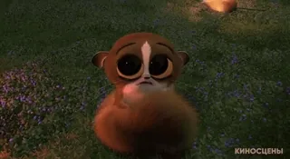😕 a0835694 Mort Madagascar КИНОСЦЕНЫ lémur, lindo, animado, personaje de película, madagascar, mort telegram sticker