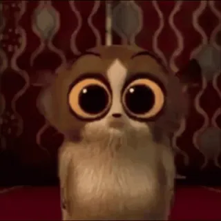 🤩 bd8c9ee5 Mort Madagascar lémur, lindo, dibujos animados, animal, Mort telegram sticker