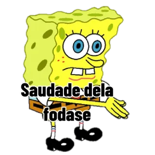 😥 98b329e4 Spongebob Saudade dela
fodase 스폰지밥, 만화, 웃긴, 밈 telegram sticker