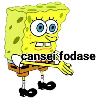 😴 bc5300e6 Spongebob Squarepants cansei fodase 만화, 스폰지밥, 불쾌한 telegram sticker
