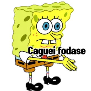 🤷‍♀ c7db8fb6 Spongebob Caguei fodase 스폰지밥, 만화, 스티커, 불쾌한, 밈 telegram sticker