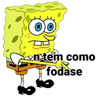 🤷‍♀ f8824b56 Spongebob n tem como fodase 스폰지밥, 만화, 불쾌한, 속어 telegram sticker