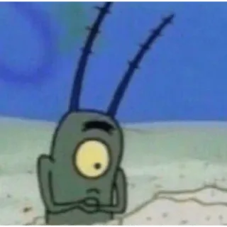 😶 b1c2b98c Plankton Spongebob Squarepants hoạt hình, Spongebob, Plankton, nhân vật, meme telegram sticker