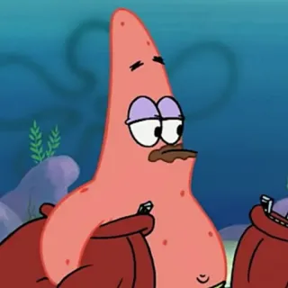 🍔 1483c15d Patrick Star SpongeBob SquarePants Patrick Étoile, Bob l'éponge, dessin animé, Nickelodeon, drôle, personnage telegram sticker